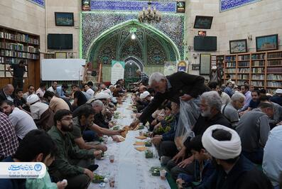 افطاری خانوادگی طلاب حوزه مشکات
