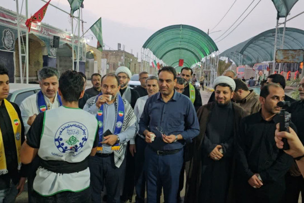 بازدید معاون وزیر آموزش و پرورش از موکب مدرسه صدرا در چذابه