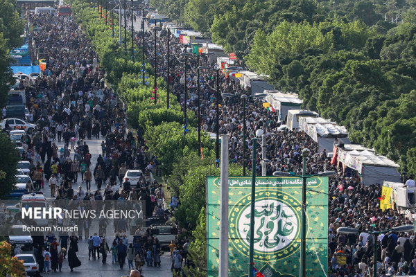 Marcha kilométrica de Ghadir en las provincias