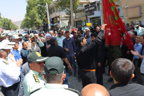 دسته روی عزاداری در ماتم پیامبر و امام حسن علیه سلام برگزار شد