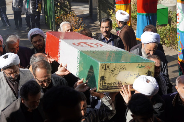 آیین استقبال از شهید خوشنام مکتب آقا روح الله