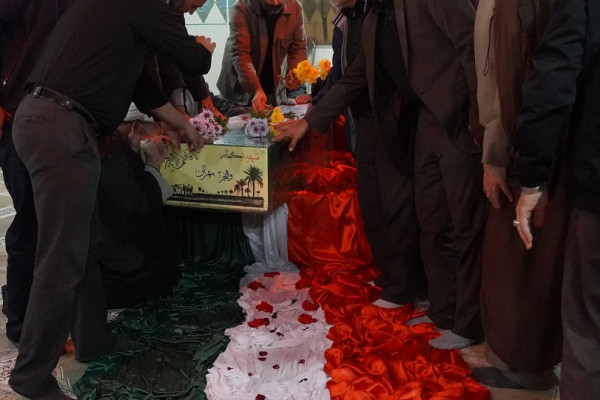 آیین استقبال از شهید خوشنام مکتب آقا روح الله