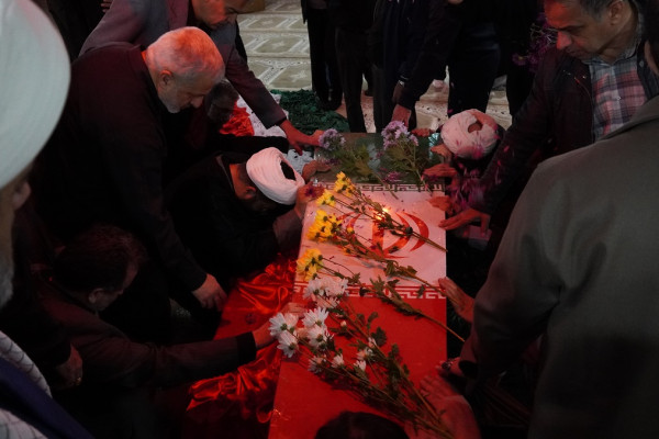 آیین استقبال از شهید خوشنام مکتب آقا روح الله