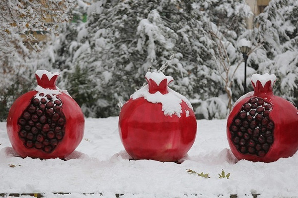 بارش برف در دیار الوند استوار