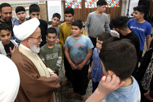 حجت‌الاسلام‌و‌المسلمین غفوری، نماینده ولی‌فقیه در استان و امام‌جمعه کرمانشاه در جمع معتکفین