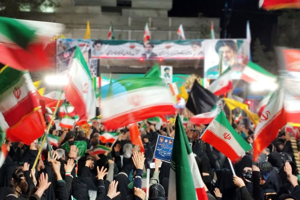 گلستان|تجمع خیابانی مردم دارالمومنین شهرستان گرگان